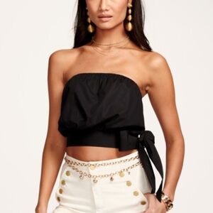 NWT Ramy Brook Molly Tube Top Black